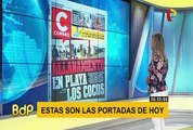 Estas son las principales portadas de diarios locales este martes 22 de octubre