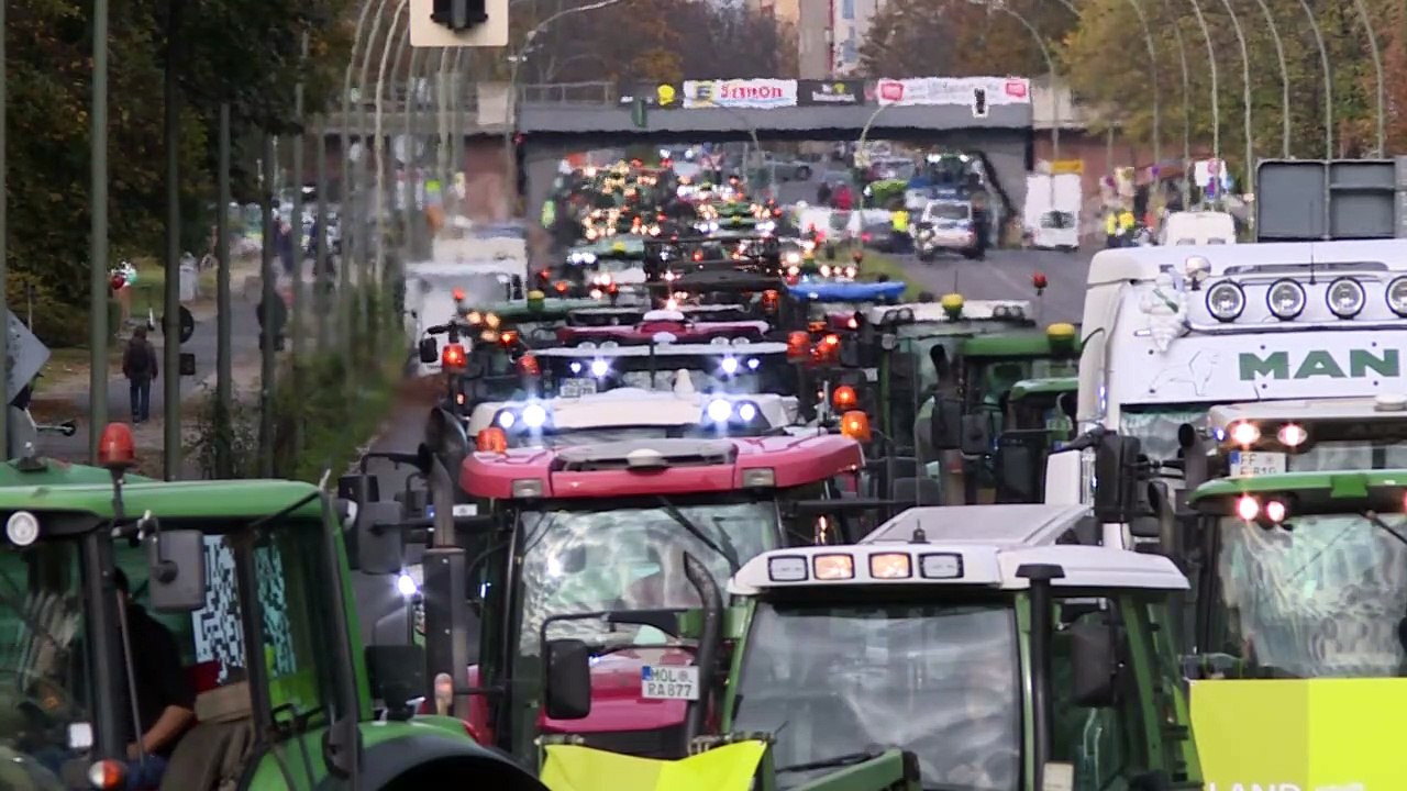 Bauern demonstrieren gegen Agrarpolitik