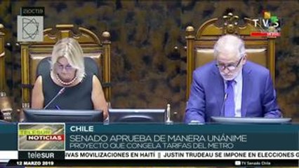 Chile: Senado aprueba proyecto que congela tarifas del metro