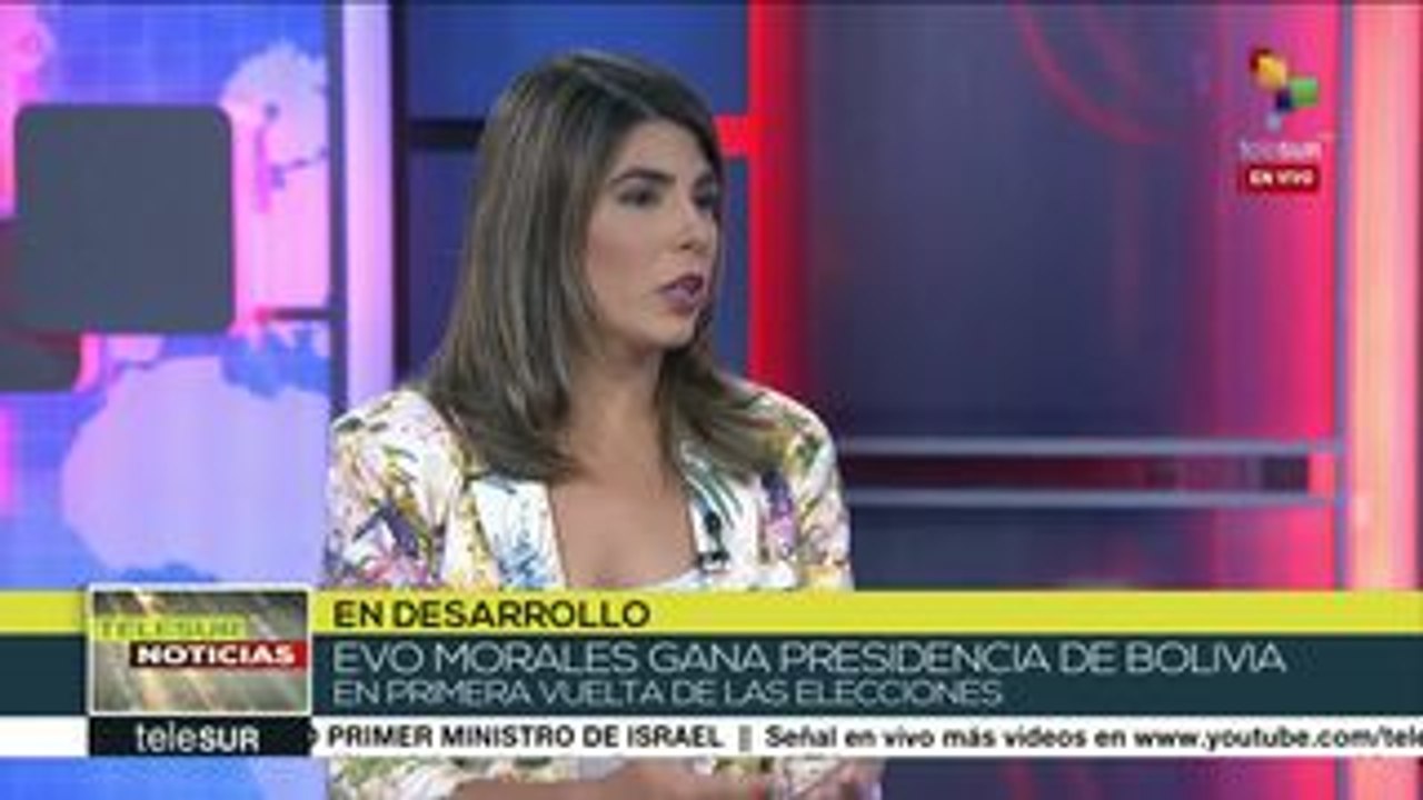 teleSUR Noticias: Evo Morales resulta reelecto...