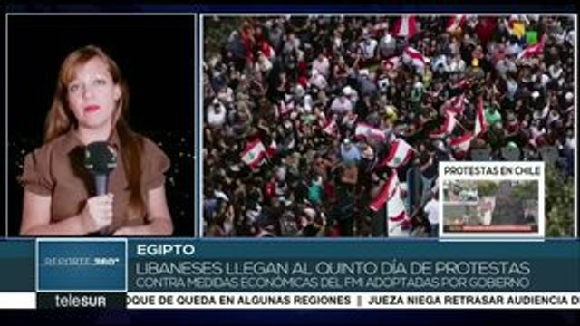 Libaneses suman 5 días de protestas contra medidas económicas del gob.