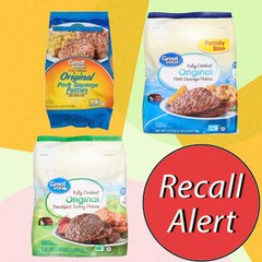 Over 6,000 Pounds of Turkey and Sausage Patties From Walmart's "Great Value" Line Recalled Due to Salmonella Concerns