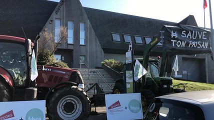 Brest. Une cinquantaine d’agriculteurs expriment