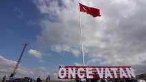 Barış Pınarı Harekatı'na Türk bayraklı destek