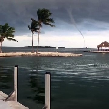 Water Spout Spotted Off Cudjoe Key