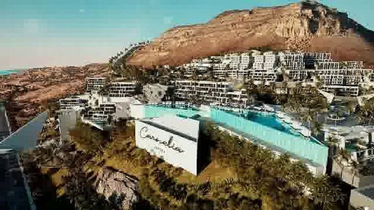 فى كارنيلا العين السخنة شالية 165 متر بحديقة يرى البحر متشطب بالكامل