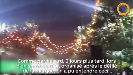 Dior diffuse un chant patriotique communiste lors d'un show