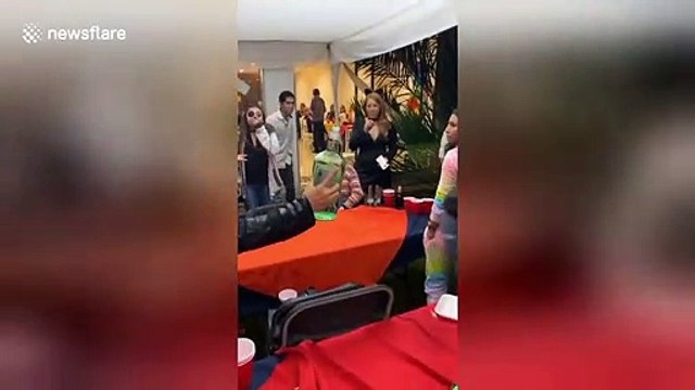 Mexican guys have massive toasting fail!