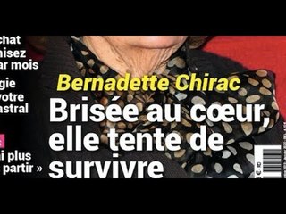 Bernadette Chirac, brisée au coeur, surprenante façon de survivre