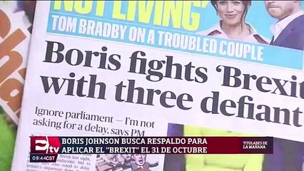 Boris Johnson busca respaldo para aplicar el "Brexit" el 31 de octubre