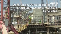 Le vaste chantier de l'Expo 2020 de Dubaï s'élève dans le désert