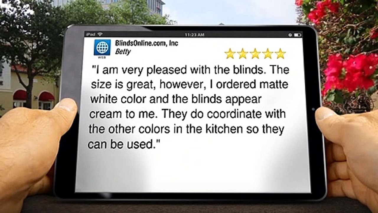 BlindsOnline.com Amazing - 5 Star Review by Betty