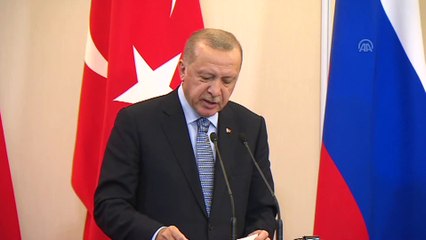 Erdoğan: '23 Ekim öğlen 12.00'den itibaren 150 saat içinde YPG'li teröristler ve silahları, 30 kilometrenin dışına çıkarılacak' - SOÇİ