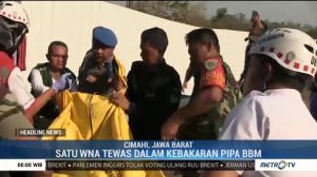 Satu WNA Tewas Akibat Kebakaran Pipa Minyak Pertamina di Cimahi