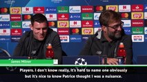 Milner reacts to being Evra's most frustrating player