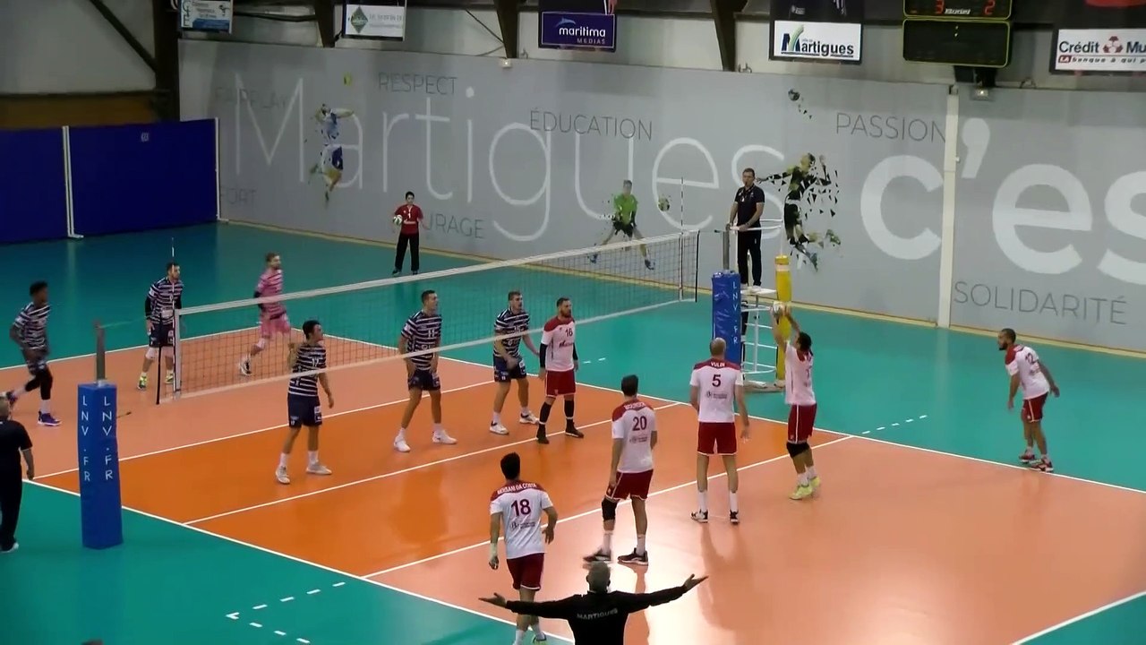 Des images de Martigues Volley  - Arago Sète en coupe de France