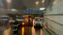 محافظ القاهرة يتابع أعمال شفط مياه الأمطار من نفق العروبة