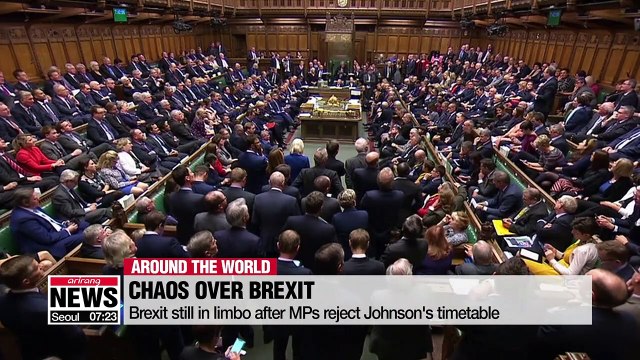Brexit still in limbo after MPs reject Johnson's timetable