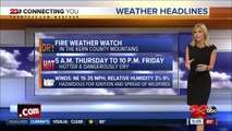 A Fire Weather Watch will impact the mountains later this week