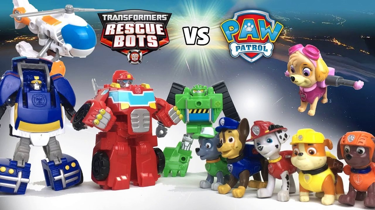 Paw Patrol VS Rescue Bots : Who's the better rescue team? || Playtime with Keith's Toy Box