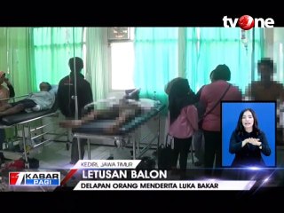 Delapan Orang di Kediri Terluka Akibat Letusan Balon Gas