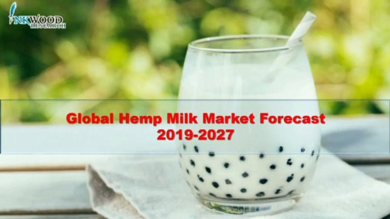 Hemp Milk Market | Global Industry Trends, Growth & Analysis 2019-2027