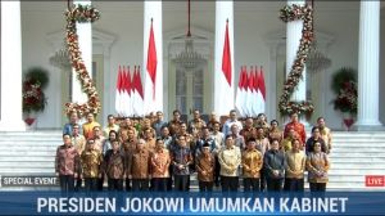 Daftar Menteri Kabinet Indonesia Maju Jokowi-Ma'ruf