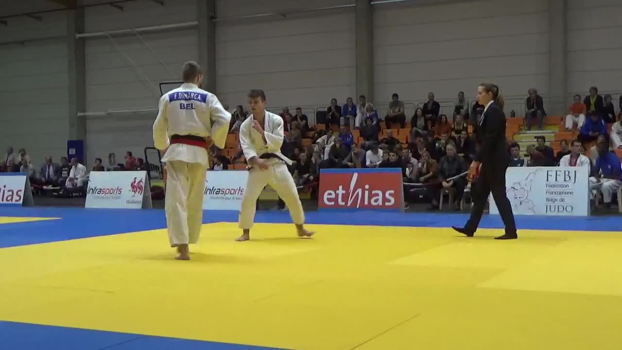 Flavio Dimarca (Mons) vs William Hale (Asahi Marcinelle) en finale -66kg du Régional 2019 (par Simon Barzyczak)