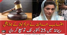 The accountability court extended Maryam Nawaz's judicial remand till October 25