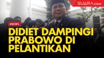 Dilantik Jokowi Menhan, Prabowo Didampingi Didiet
