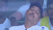 Ravi Shastri sleeping during IND vs SA match | ரவி சாஸ்திரி செஞ்ச காரியத்தை பார்த்தீங்களா?