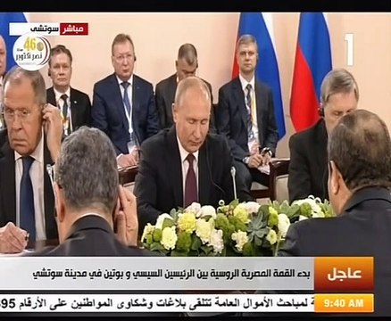 السيسى لبوتين: نعول على توريد أول دفعة من عربات القطارات ديسمبر المقبل