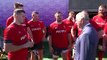 Prince Charles meets the Welsh rugby union squad in Japan