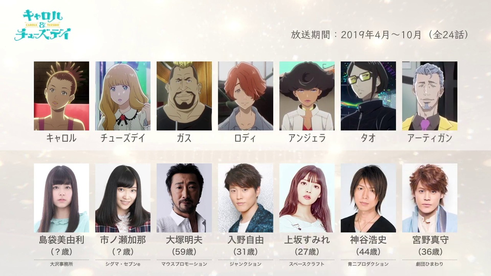 キャロル チューズデイの声優さんたちは こんな顔 動画 Dailymotion