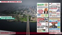 Le Titrologue du 23 octobre 2019- Ce qui se passe contre Soro, Bédié et Gbagbo