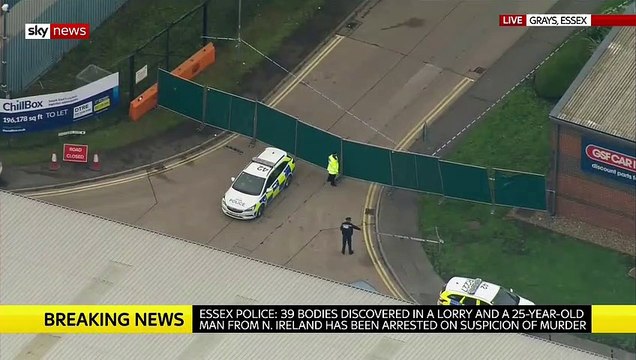 Angleterre: Trente-neuf corps ont été découverts dans un camion près de Londres - Le chauffeur a été arrêté