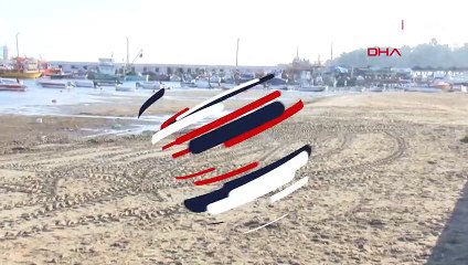 Tekirdağ'da deniz 25 metre çekildi, manzara şaşkına çevirdi