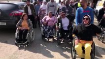 Mardin hdp'li belediyenin işten çıkardığı engelli için eylem yaptılar