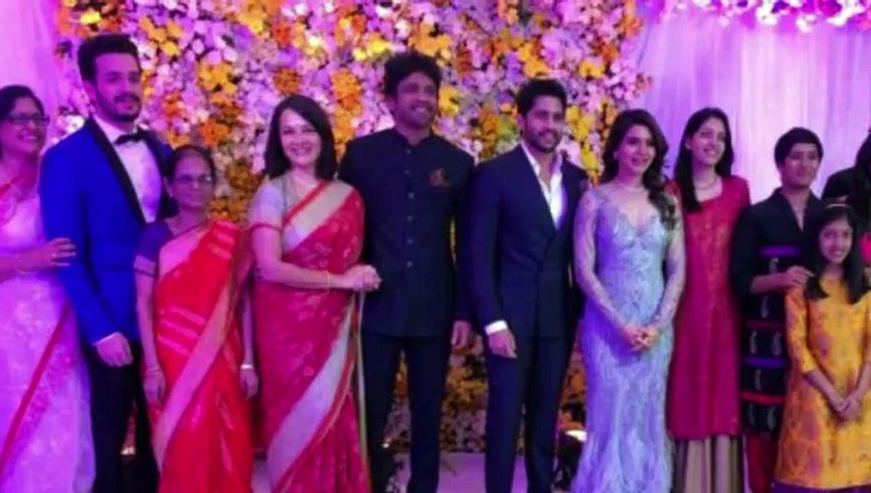 Chaitanya samantha star studded wedding reception(Tamil)