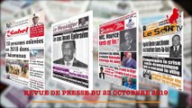REVUE DE PRESSE CAMEROUNAISE DU 23 OCTOBRE 2019