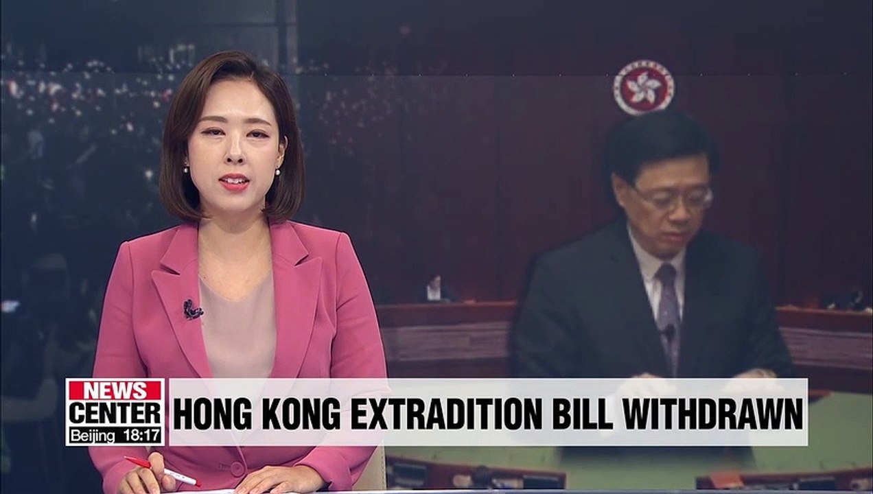 Hong Kong officially withdraws extradition bill; protesters call for more demands