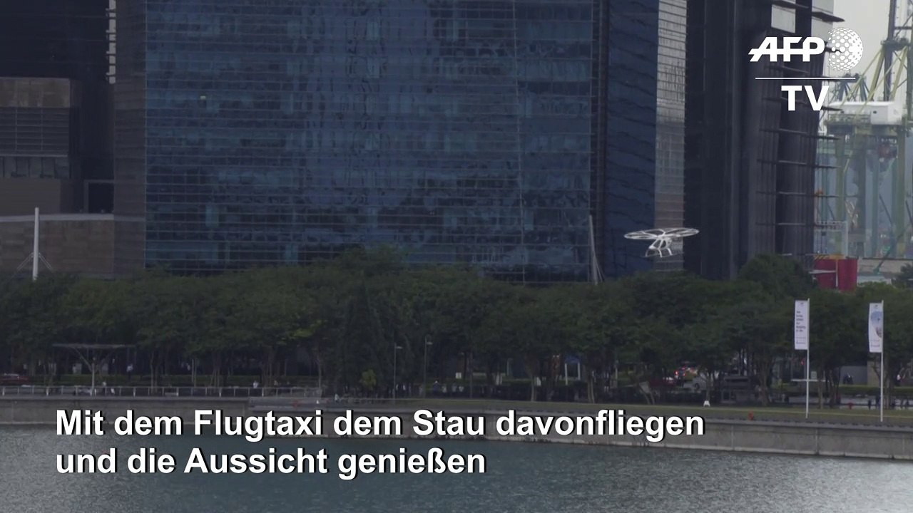 Dem Stau 'entfliegen': Flugtaxi dreht Testrunde in Singapur
