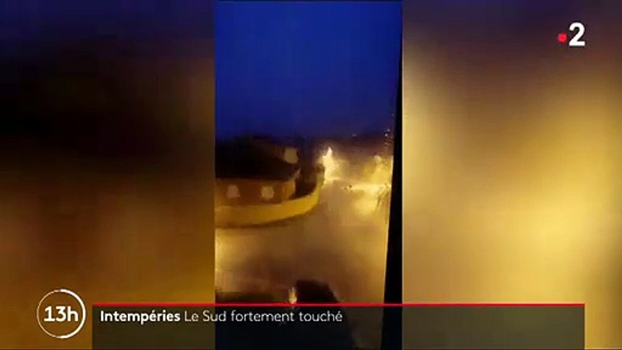 Découvrez les images très impressionnantes des intempéries qui ont touché le sud de la France cette nuit - VIDEO