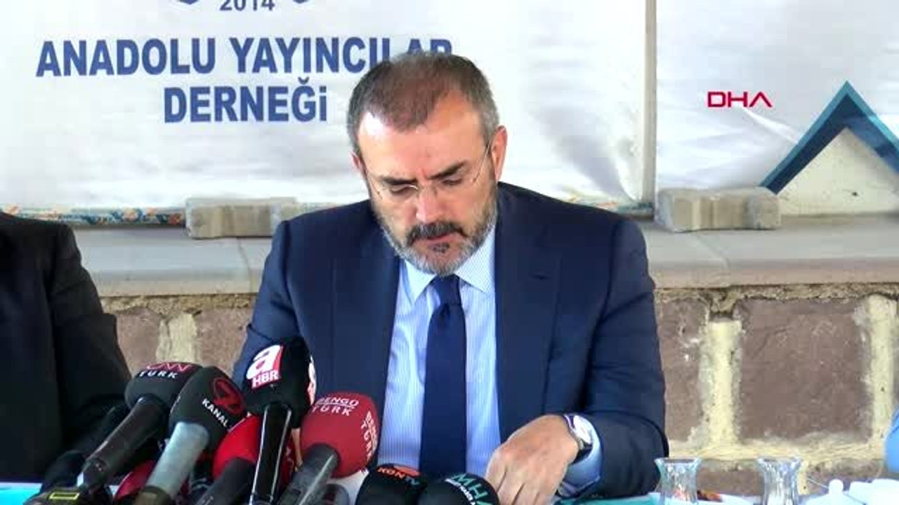 Ankara ak parti genel başkan yardımcısı mahir ünal, anadolu basın yayın birliği'nde basın...