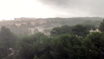La pluie en tempête sur Martigues