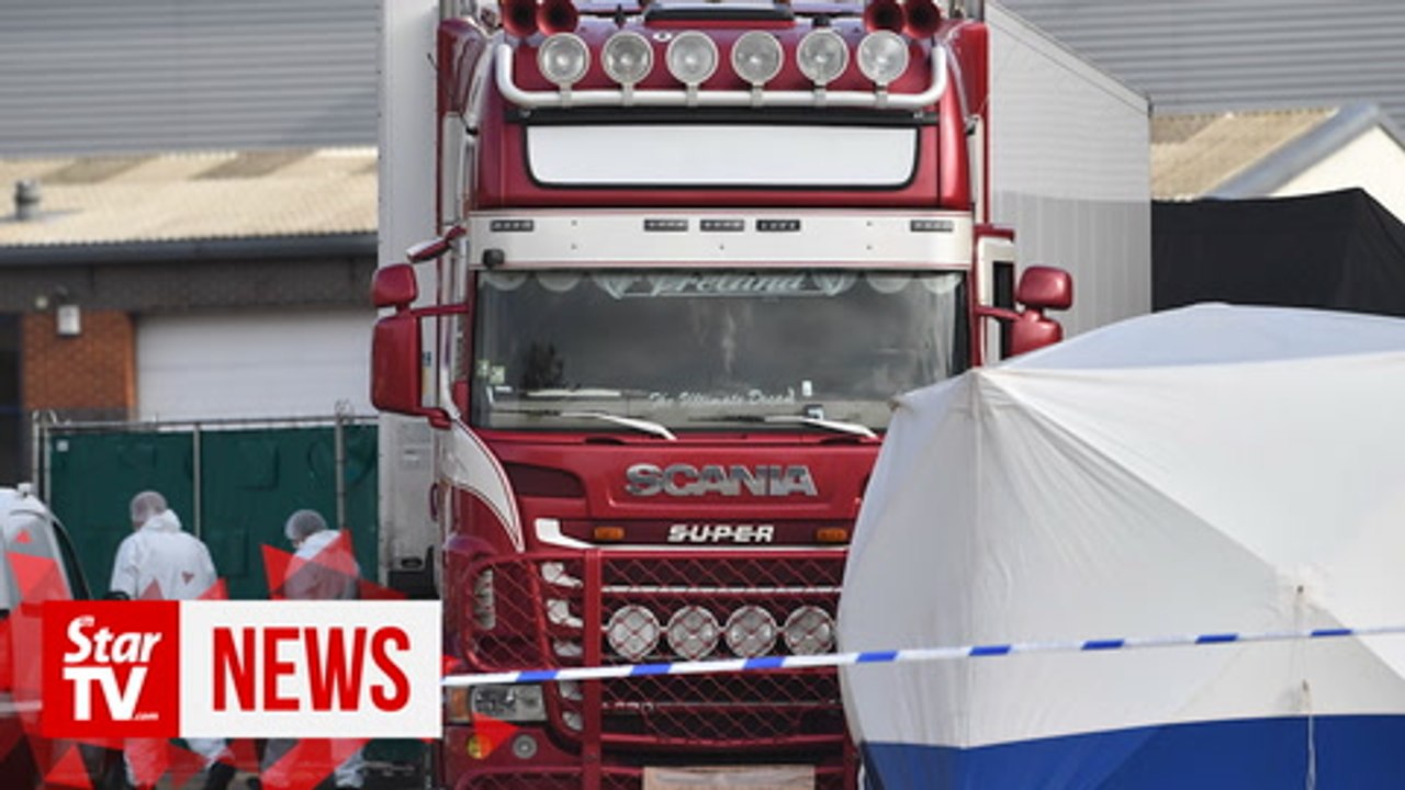 British police find 39 bodies in truck container