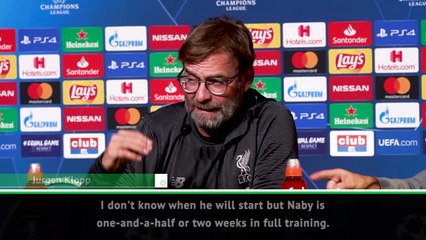 Download Video: Klopp expects Keita will be back to his best 'soon'