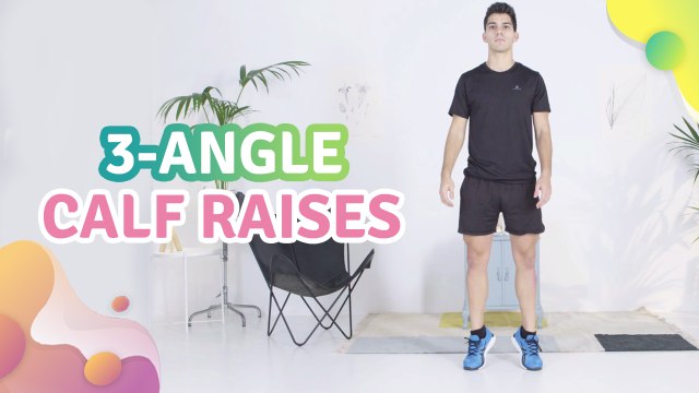3-angle calf raises - Step to Health