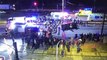 Momento en que un coche atropella a un grupo de manifestantes en Chile dejando 2 muertos y 9 heridos graves