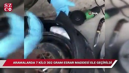 Uyuşturucu paketleri yedek lastikten çıktı